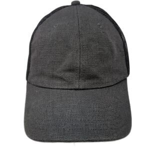 Econscious Snapback Trucker Hat Black One Size Adjustable Mesh Back Blank